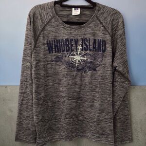 Whidbey Island Avalon Gray Long Sleeve Tee